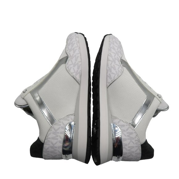 MICHAEL KORS MADDY Two-Tone Logo Trainer Sneakers - Picture 6 of 6